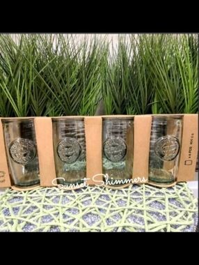 Vidrios San Miguel 100% Authentic Recycled Glass Drinking Glasses (SET OF 4) New